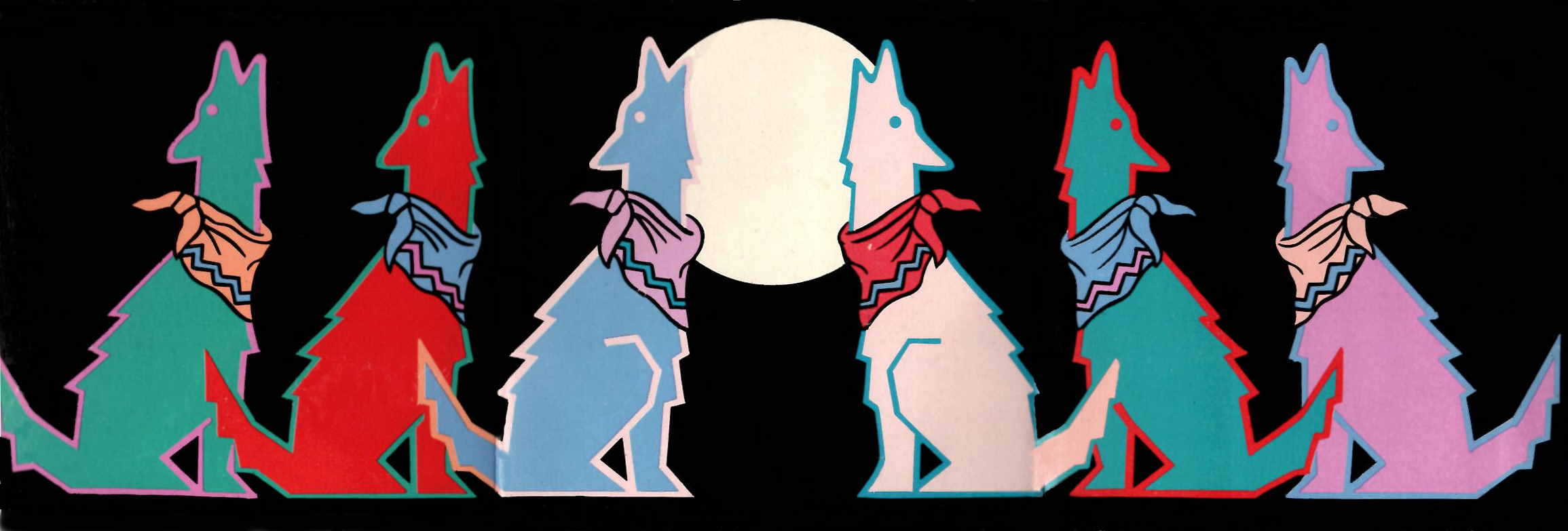 The original howling wolf t-shirt design